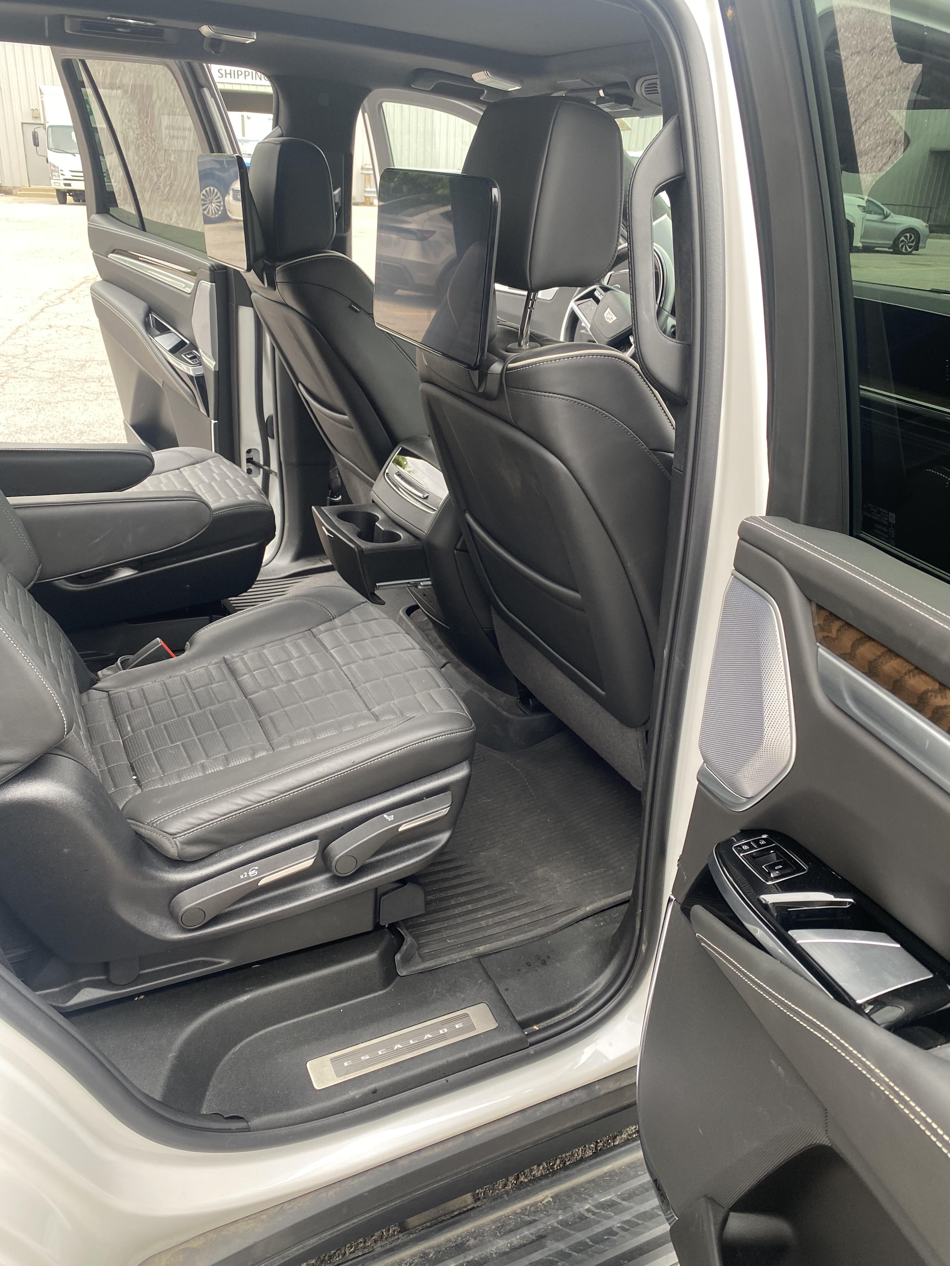 Cadillac Escalade rear seat, freshly detailed