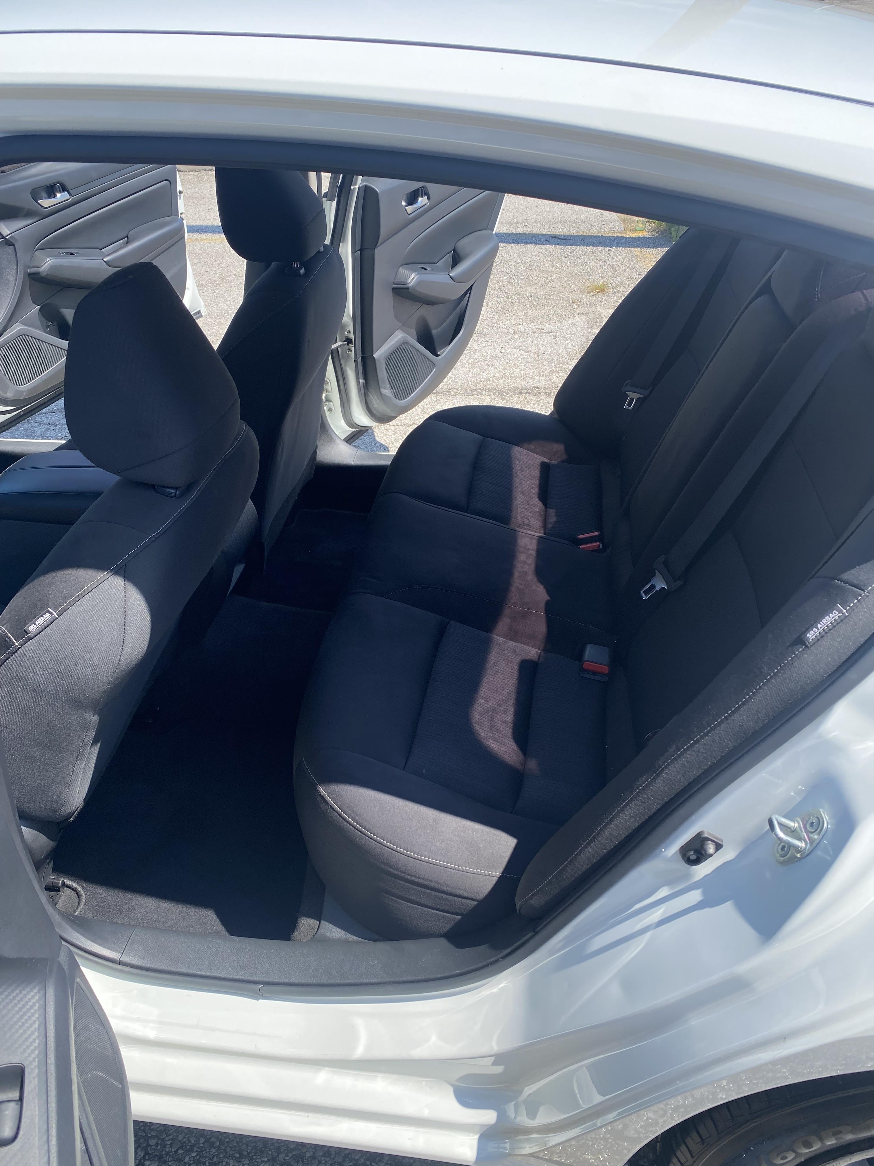 Nissan Altima rear bench seat, freshly detailed