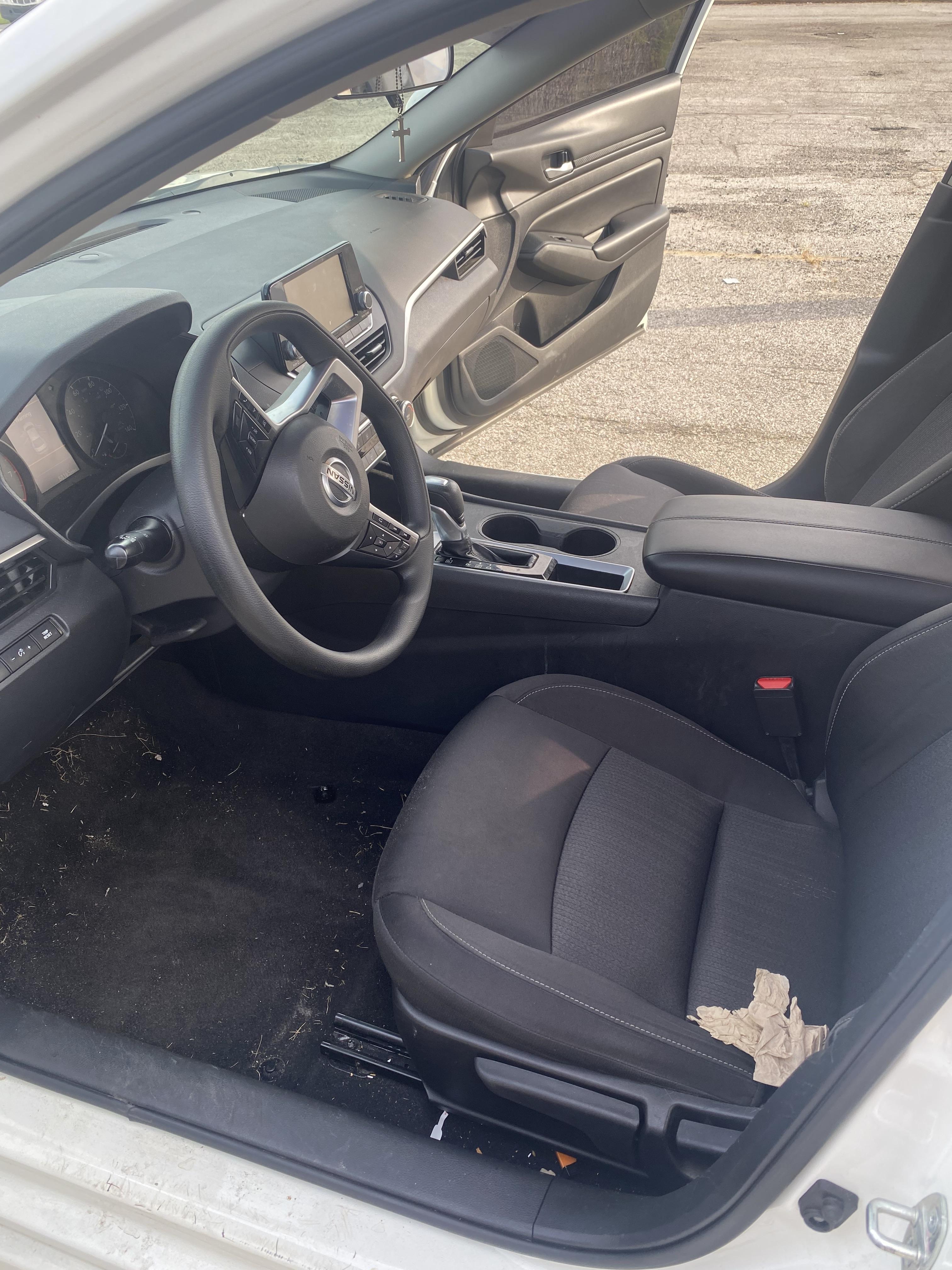 Nissan Altima interior before detailing