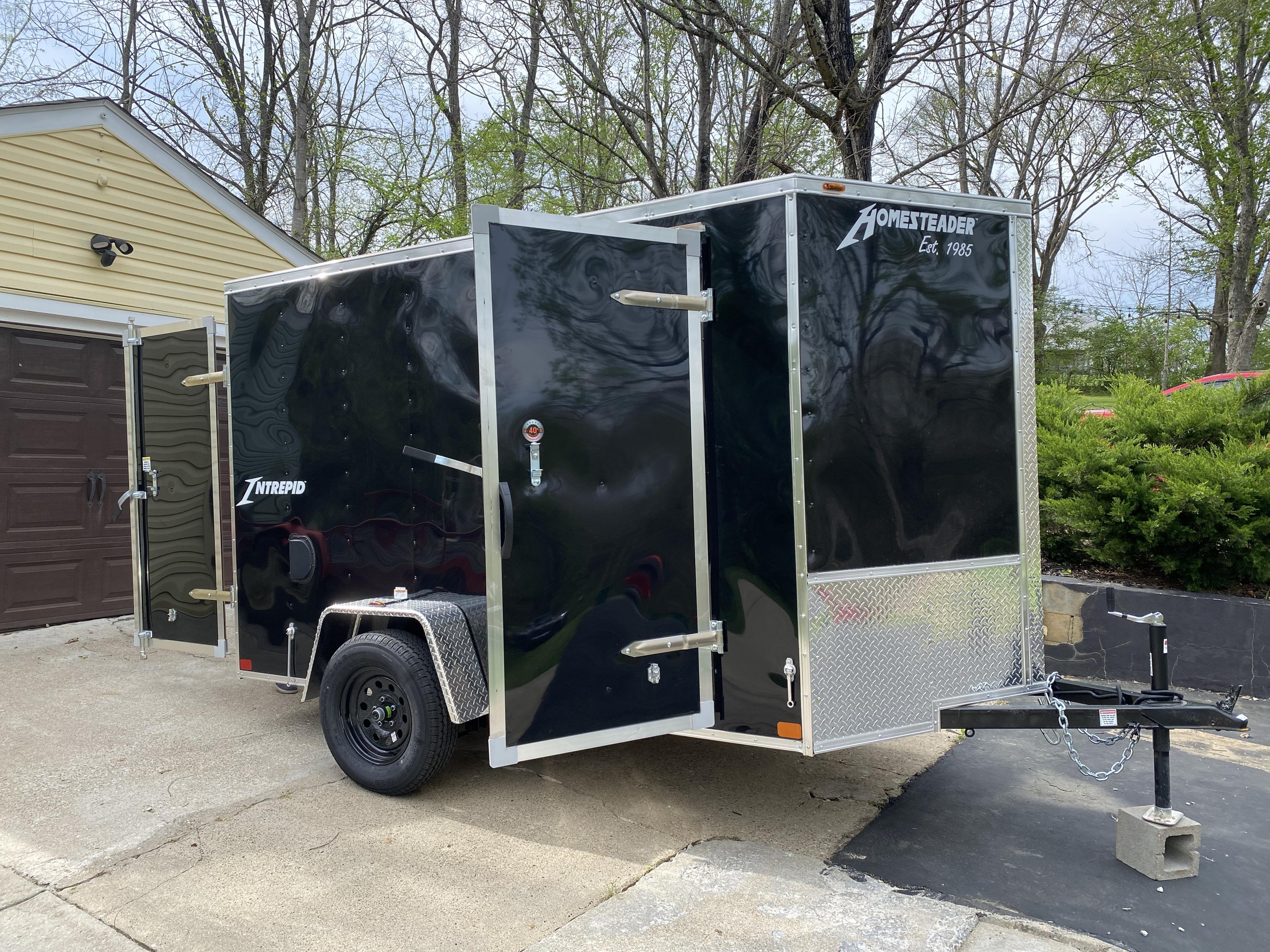 The Kurtz Details enclosed trailer, fully equipped and ready to detail on location